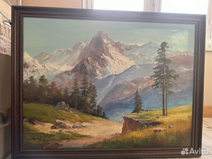 Картина маслом на холсте большая пейзаж