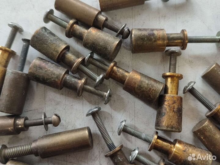 Мебельные ручки СССР латунь