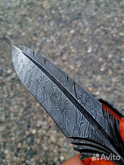 Нож перо дамасская сталь