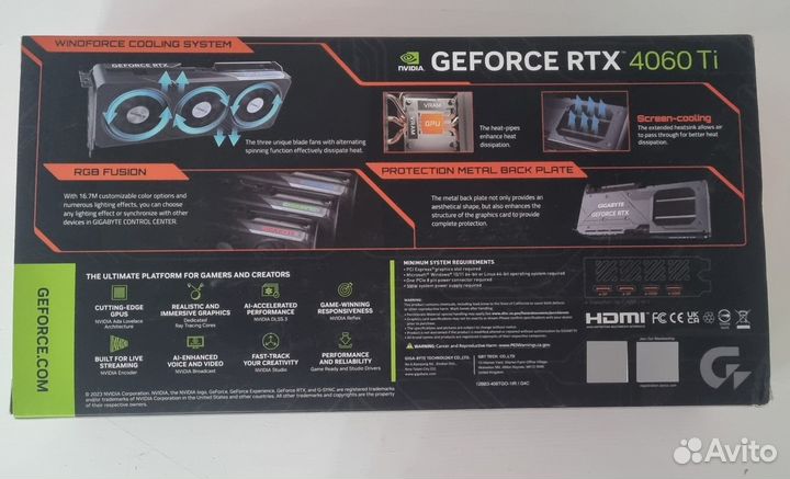 Gigabyte GeForce RTX 4060 Ti gaming OC