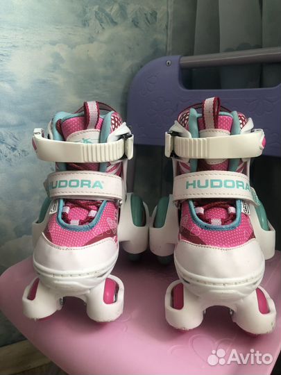 Роликовые коньки детские раздвижные 26-29 hudora