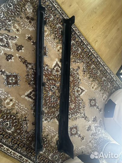 Накладки на пороги лада веста