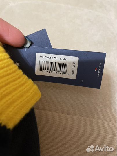 Комплект tommy hilfiger шапка перчатки