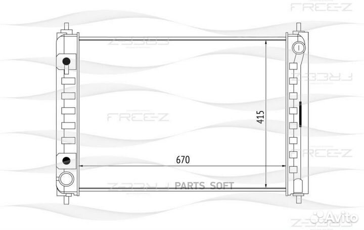 Радиатор охлаждения nissan Teana 08- 21460JN90A