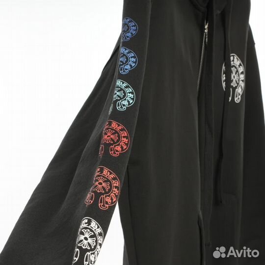 Зип худи Chrome hearts чёрное