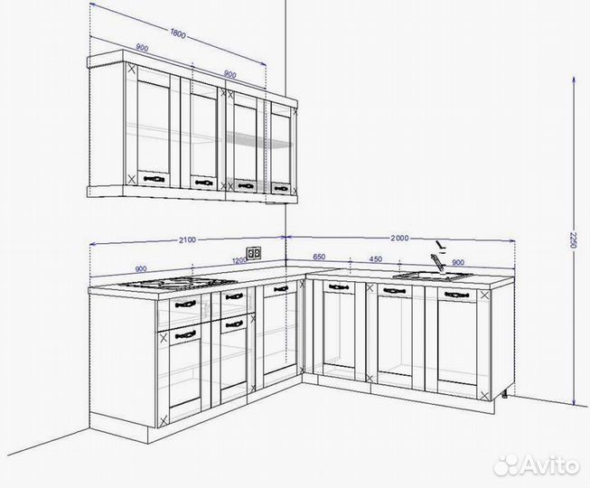 Кухни по индивидуальному заказу