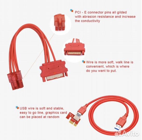 Райзер pci e x16 Версия 13 Pro
