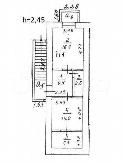 Продам помещение свободного назначения, 45.5 м²