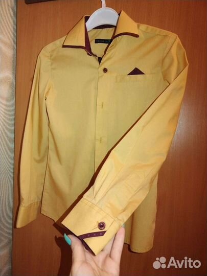 Рубашка школьная для мальчика 128 140