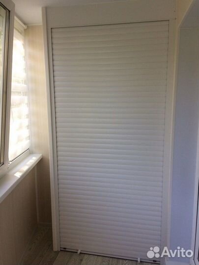 Шкаф с рольставнями на балкон любые размеры