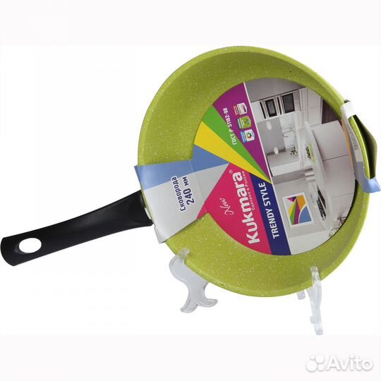 Сковорода 240мм с ручкой, ап линия 