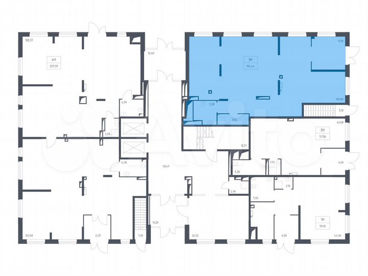 Продам помещение свободного назначения, 124.4 м²