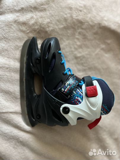 Коньки хоккейные детские раздвижные