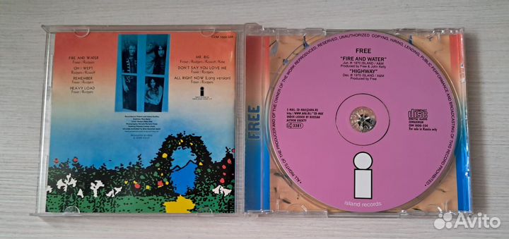 CD Free – Fire And Water / Highway EX/NM Россия