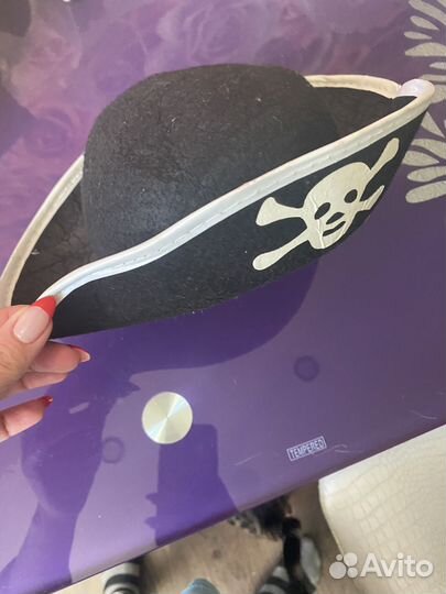 Костюм и шляпа пирата на фотосессию 1-2 года