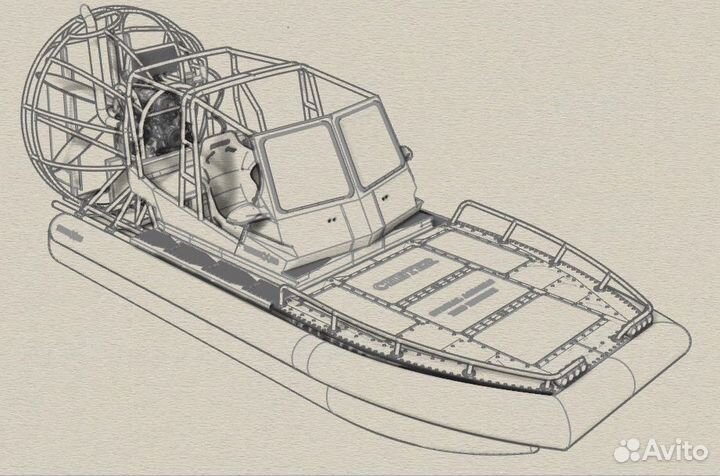 Аэролодка SibEX Читер 130 л.с Атмо Рестайлинг