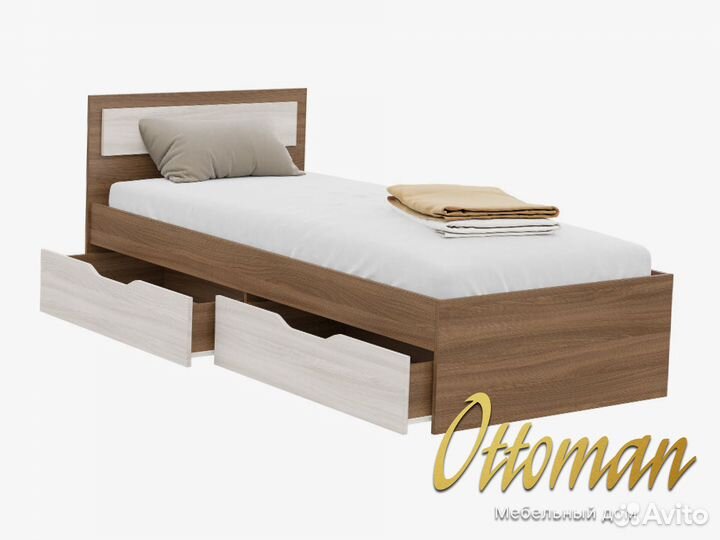 Кровать Гармония односпальная с матрасом