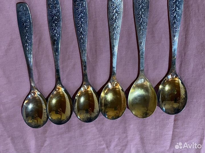 Ложки с золотым напылением