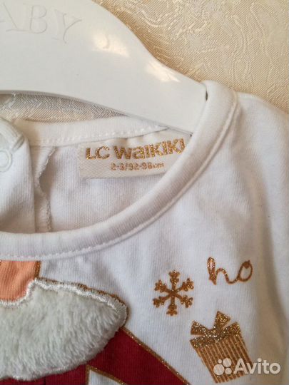 Новогодняя футболка LC Waikiki 92-98 р. (2-3 года)