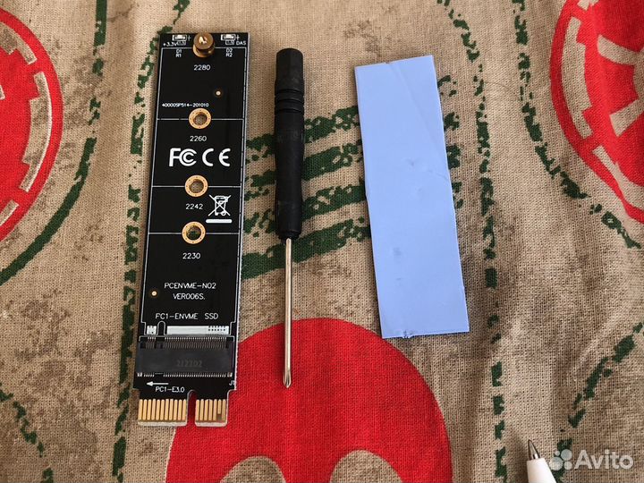 Переходник pci e- nvme для SSD