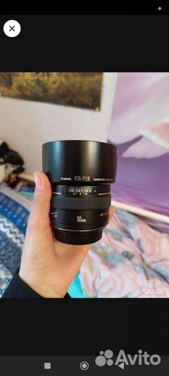 Объектив canon 50mm 1 4