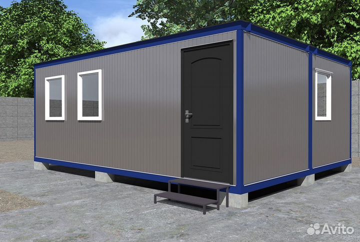 Дом из бытовок для персонала с ндс