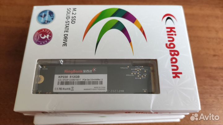 Новый SSD 512 Гб 1TB NVMe M.2 2280 KingBank