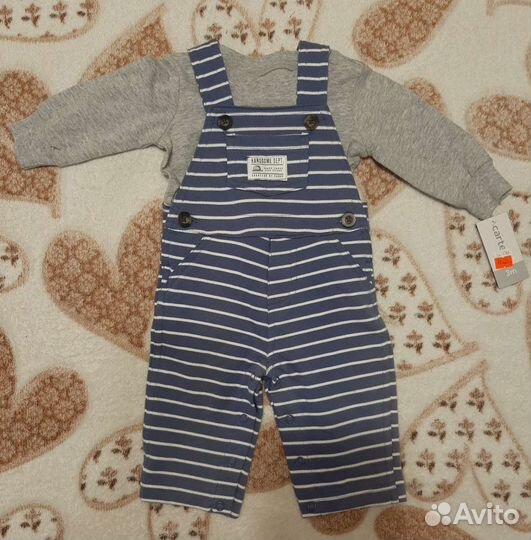 Новый Комбинезон Carters для мальчика 3-6 мес