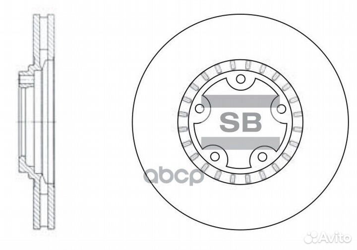 Диск тормозной передний SD1030 Sangsin brake