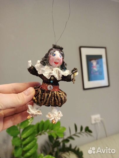 Ватная ёлочная игрушка