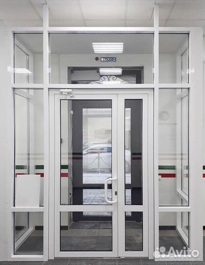 Алюминиевые входные двери 50/68 тёплые