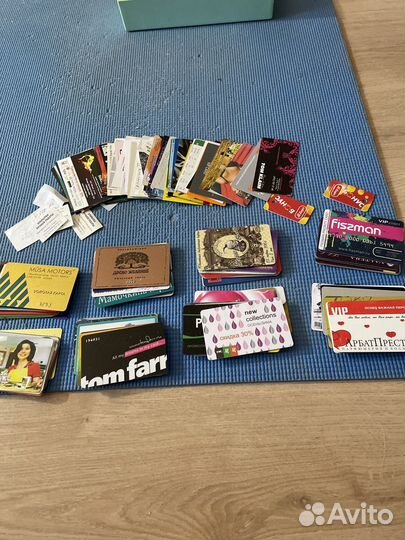 Дисконтные карты 150 шт визитки винтаж