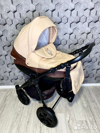 Коляска 3 в 1 Tutis Tapu Tap (Шоколад)