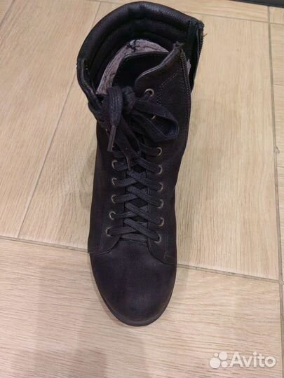 Ботинки женские зимние натуральная замша, мех