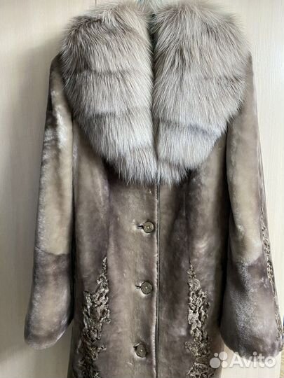 Шуба мутоновая 48 размер