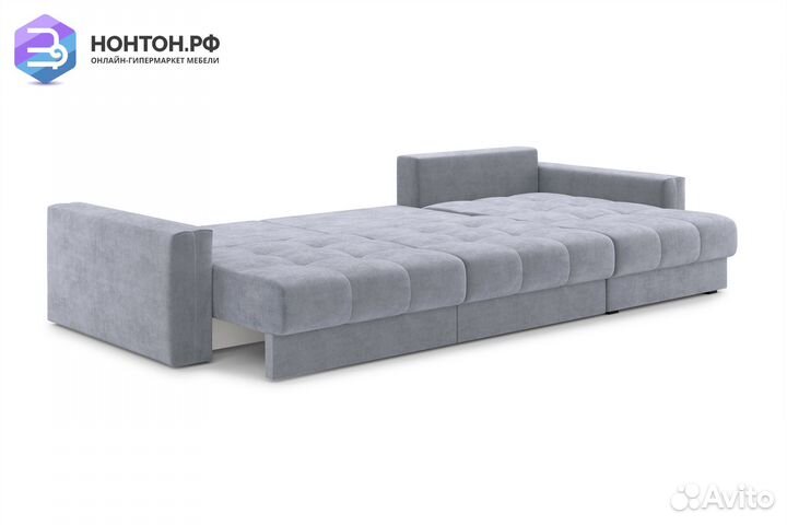 Диван угловой тик-так Монарх М2О1 серый