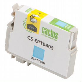 Картридж струйный Cactus CS-EPT0805 T0805 светло-голубой (11.4мл) для Epson Stylus Photo P50/PX650/P