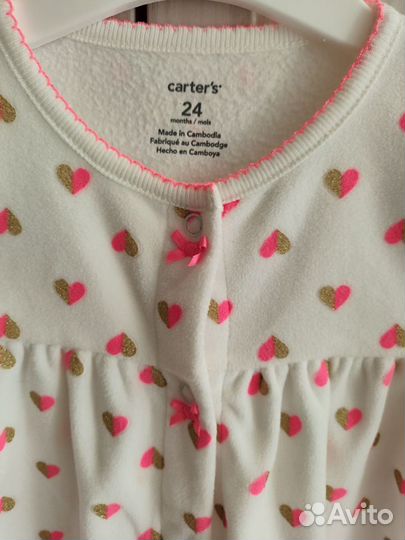 Новый флисовый комбинезон carters 24 мес