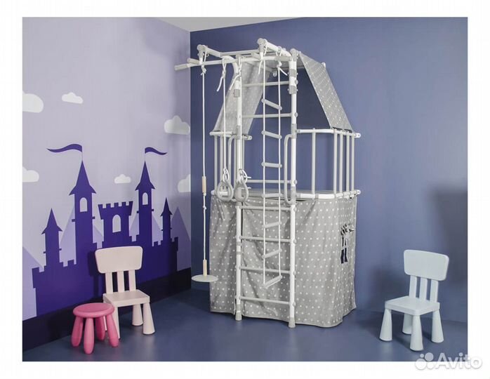 Детский игровой уголок в квартиру со стенкой