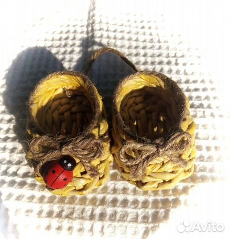 Лапти плетёные