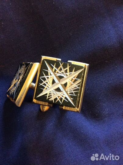 Советские запонки.Зажим для галстука. Винтаж