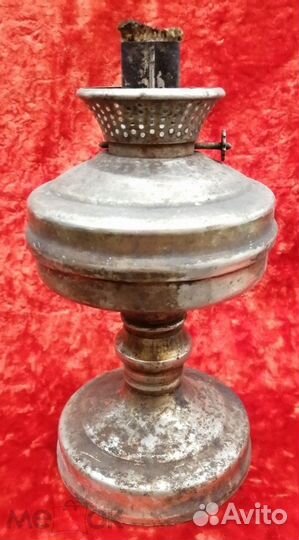 Керосиновая лампа. Металл. Быт. Клеймо. СССР