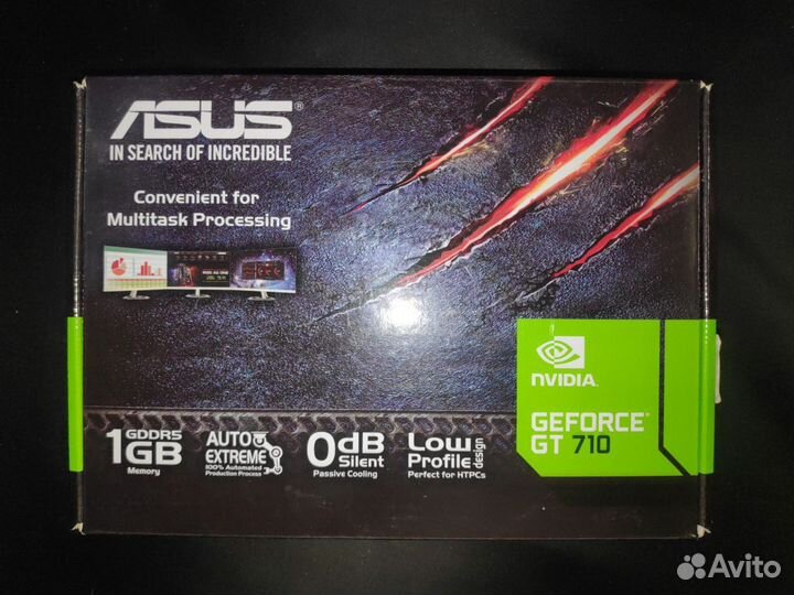 Видеокарта asus GeForce GT 710 Silent LP
