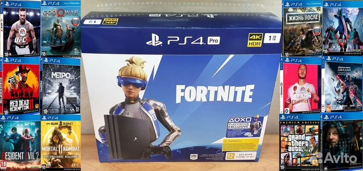 Sony PS 4 Pro 1Tb. и 20 лучших игр в комплекте
