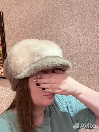 Шапка берет норка