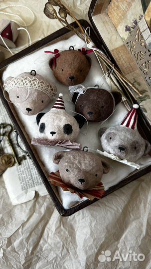 Ватные игрушки Мишки