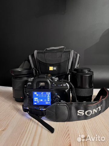 Фотоаппарат sony alpha 100 + объективы