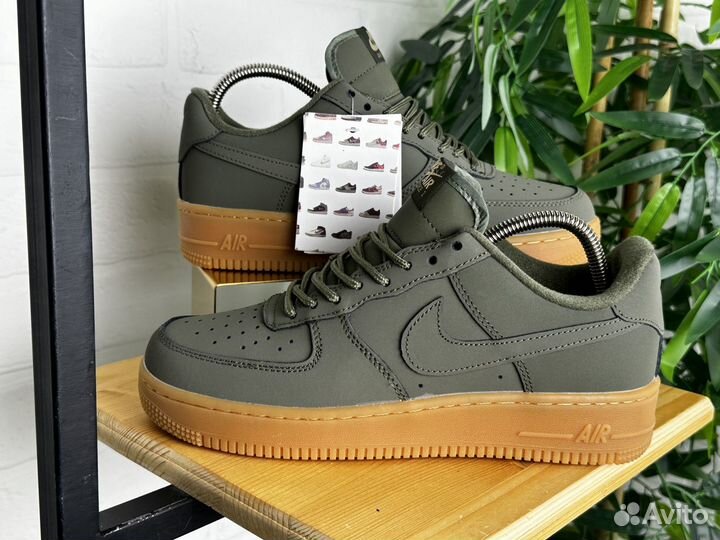 Кроссовки мужские Nike Air Force 1 41-46 зеленые