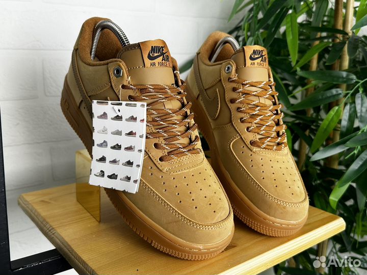 Кроссовки мужские Nike Air Force 1 41-46 оранжевые