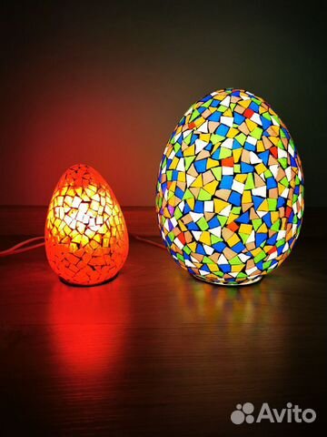 Восточные лампы из Египта, цветная мозаика винтаж